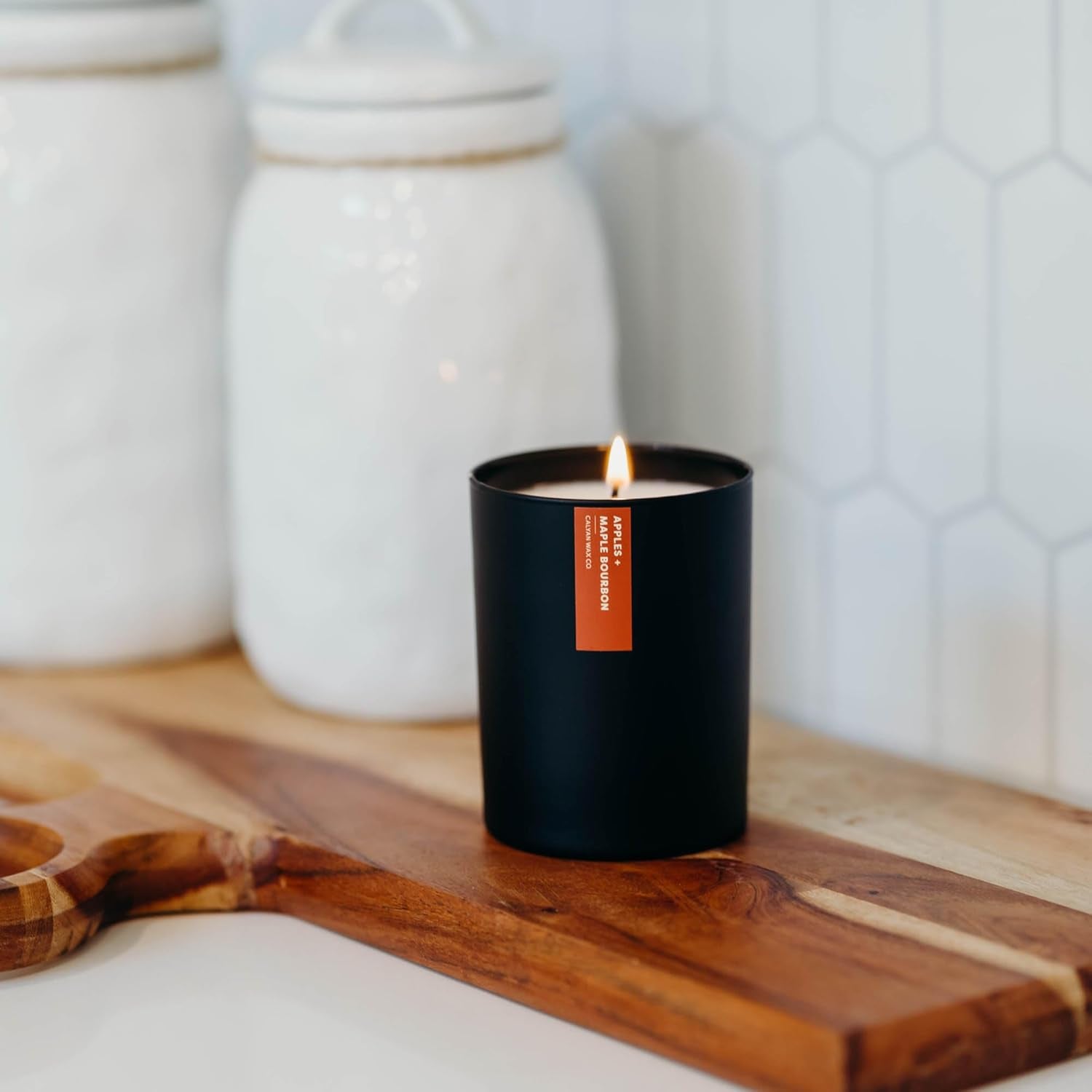 Apples & Maple Bourbon Scented Soy Candle