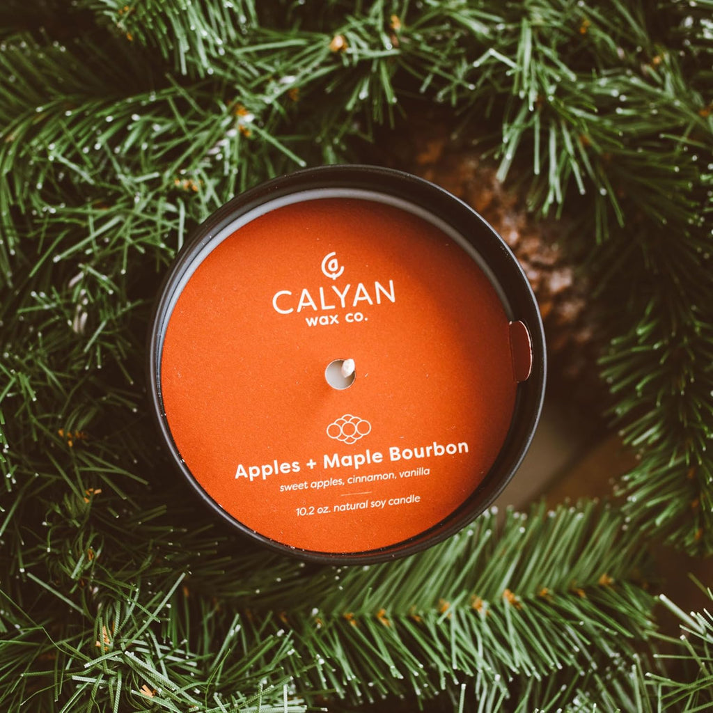 Apples & Maple Bourbon Scented Soy Candle