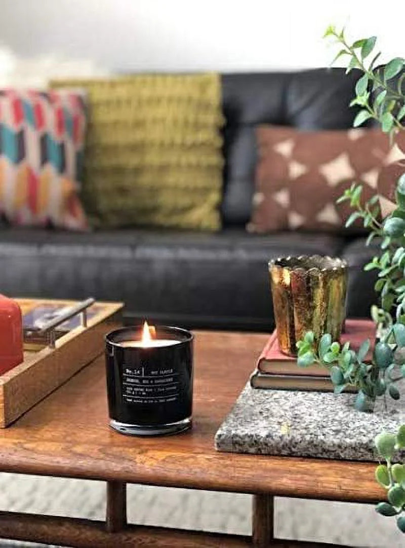 Santal Luxury Soy Candle – Hand-Poured in the USA | 9oz Highly Scented Jar Candle for Home Fragrance & Modern Decor