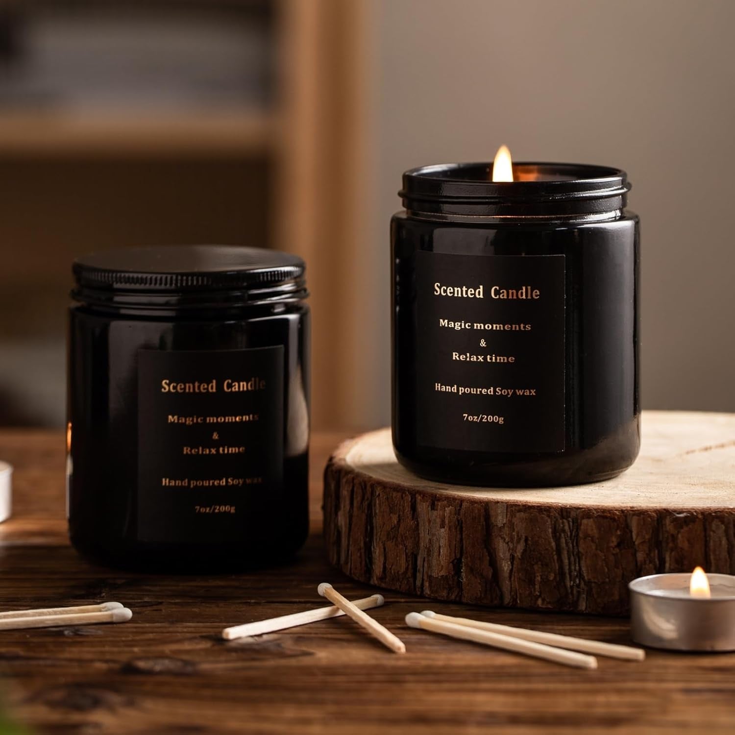 Sage & Sea Salt Soy Candle – 7oz Natural Aromatherapy Candle for Home Cleansing & Relaxation | Non-Toxic, Strong Scented, Smokeless Burn