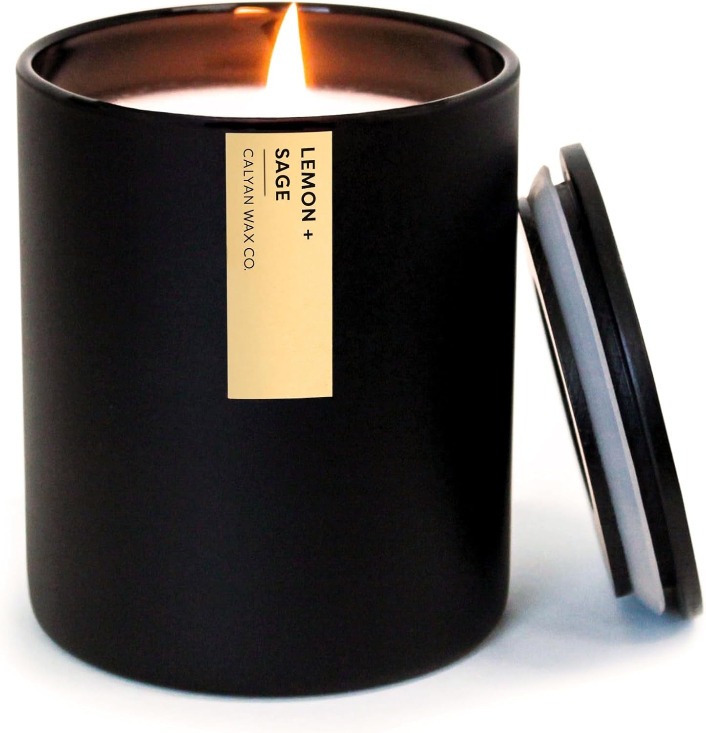 Passionfruit & Ginger Scented Soy Candle – 10.2oz Vegan, Non-Toxic Aromatherapy Candle in Black Tumbler