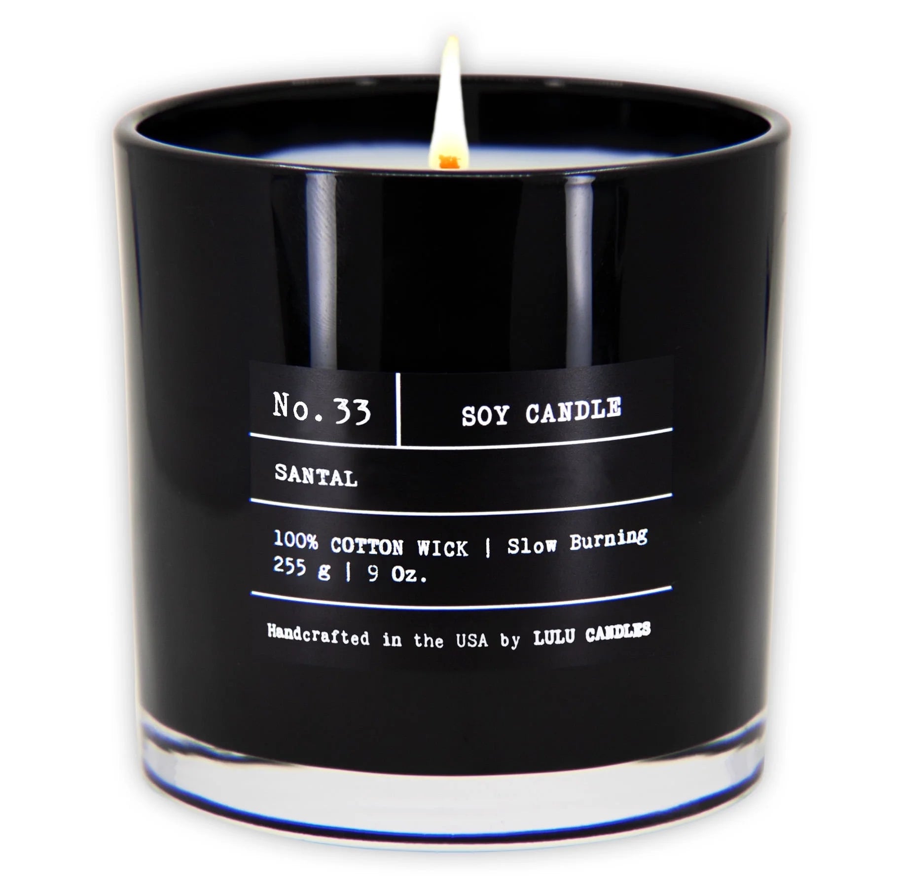 Santal Luxury Soy Candle – Hand-Poured in the USA | 9oz Highly Scented Jar Candle for Home Fragrance & Modern Decor