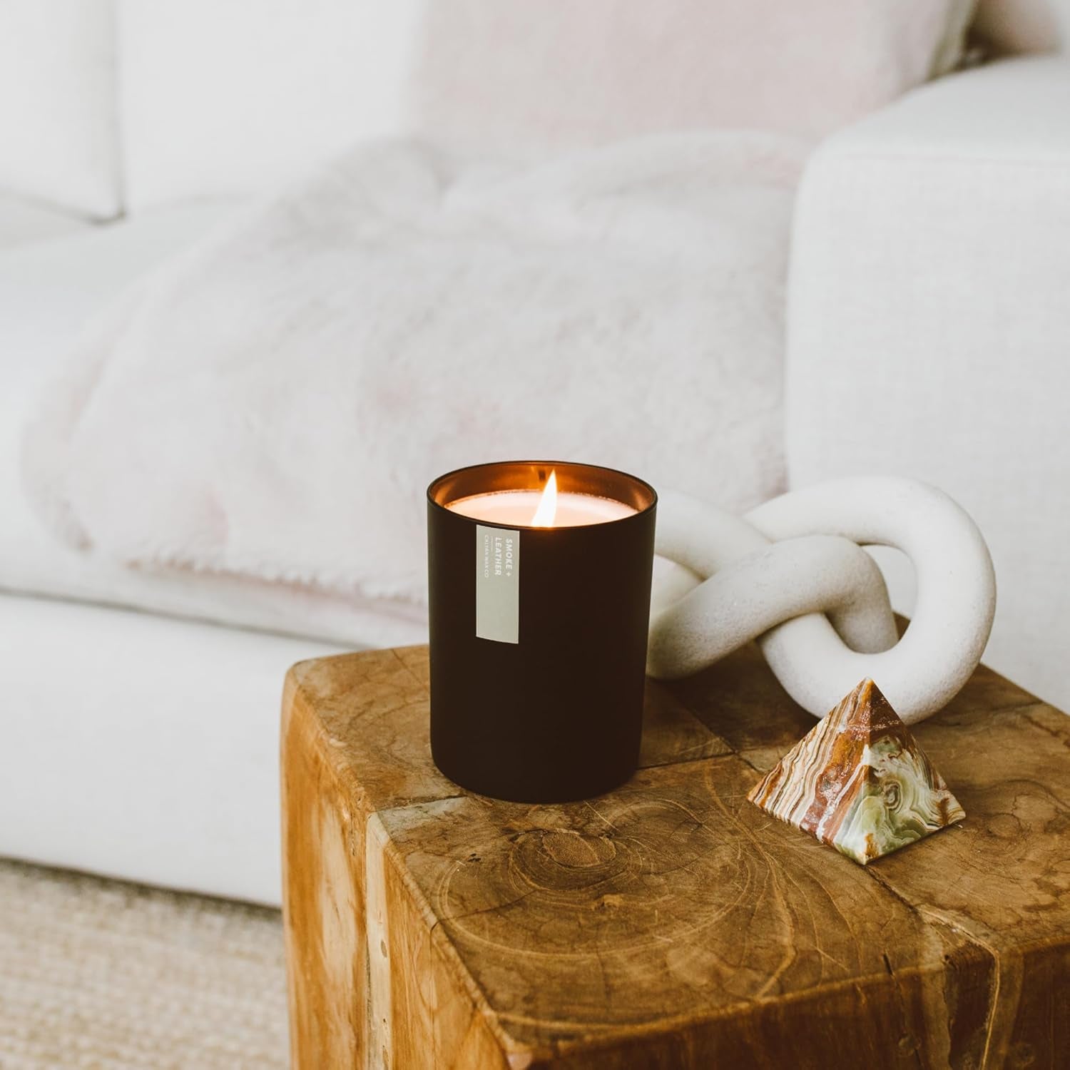 Passionfruit & Ginger Scented Soy Candle – 10.2oz Vegan, Non-Toxic Aromatherapy Candle in Black Tumbler