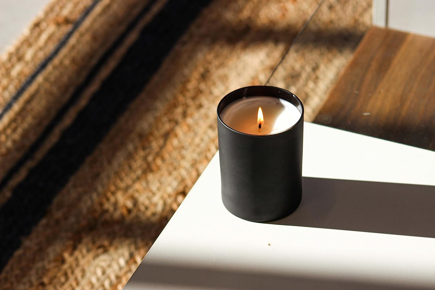 Passionfruit & Ginger Scented Soy Candle – 10.2oz Vegan, Non-Toxic Aromatherapy Candle in Black Tumbler