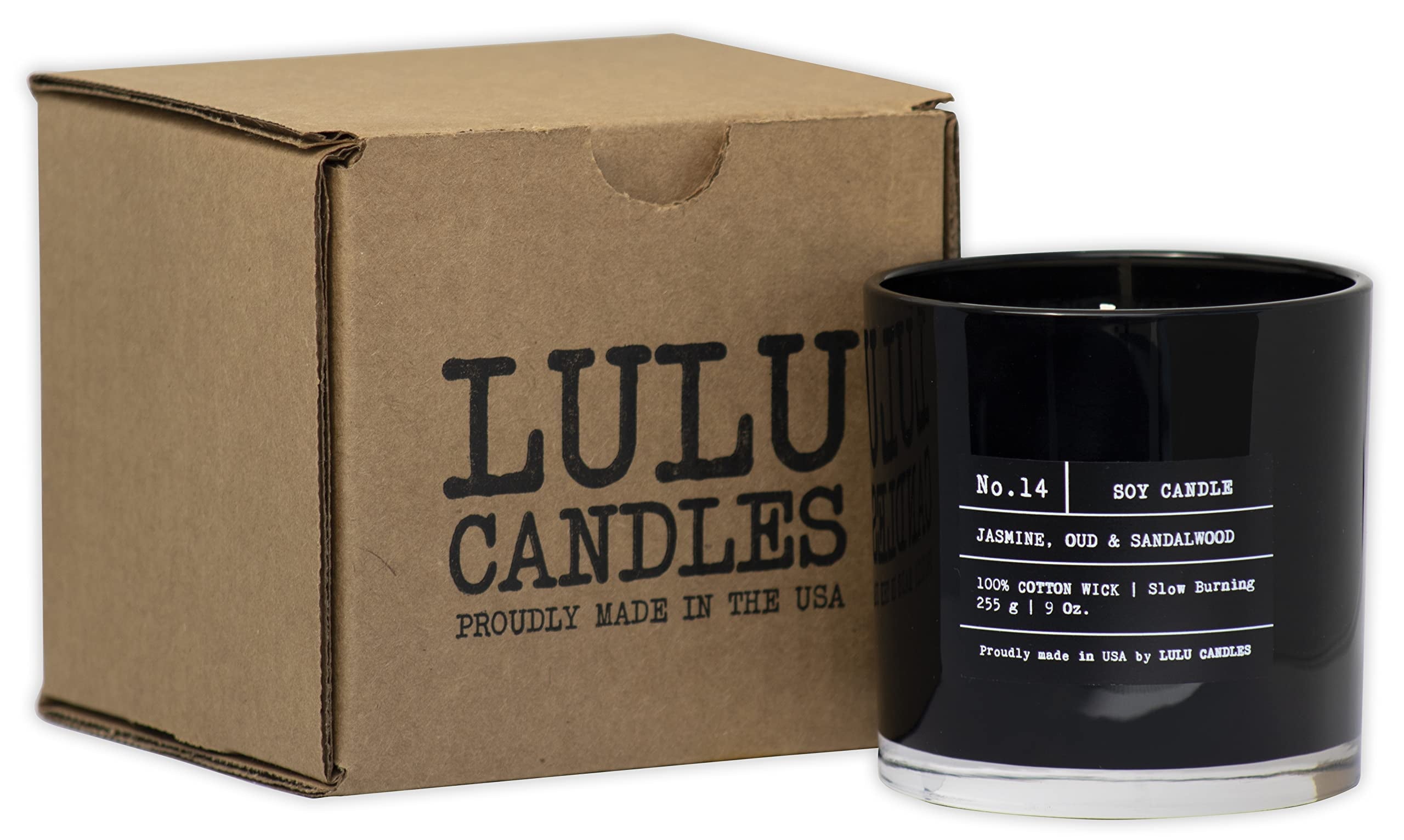 Santal Luxury Soy Candle – Hand-Poured in the USA | 9oz Highly Scented Jar Candle for Home Fragrance & Modern Decor